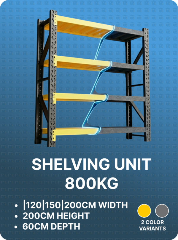 SHELVING_UNIT_800KG Shelving Unit - 800KG
