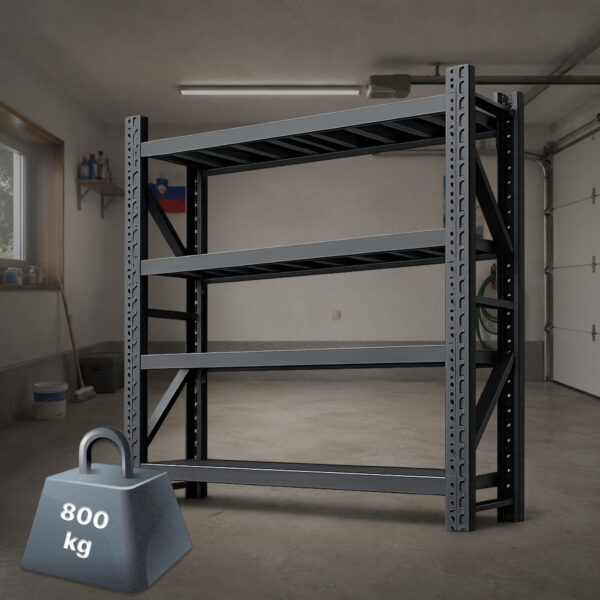 Heavy duty shelving unit – 800 kg capacity